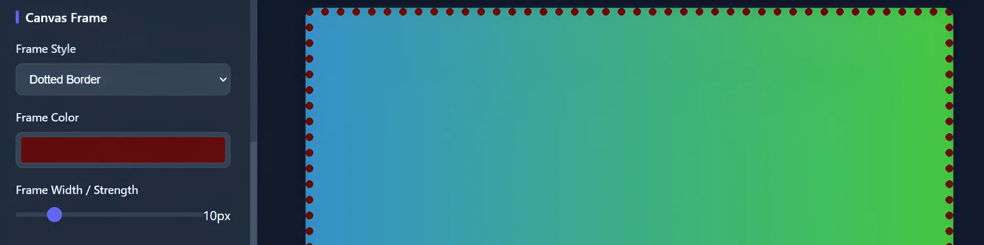 Professional frame styles