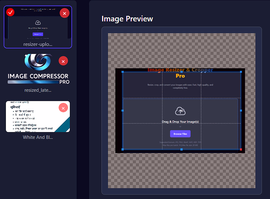 Image selection
